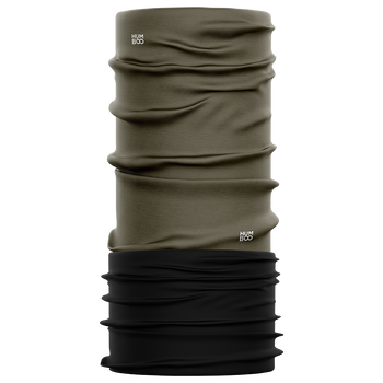 Komin wielofunkcyjny na szyję z polarem - Dark Khaki (SCMF.10)