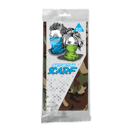 Multifunctional scarf - DPM (SCM.13) - in a single polypack