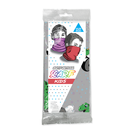 Children's multifunctional scarf - Karting T-Rex (SK.14) - in a single polypack