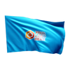 Karting flag – blue with your logo (25x25)
