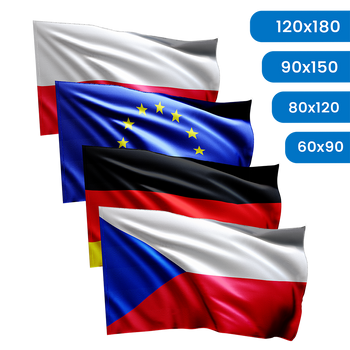 Flaga państwowa / narodowa (4 rozmiary)