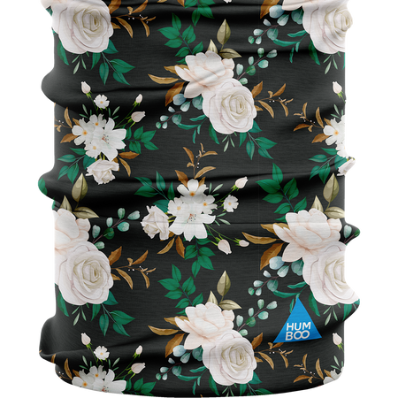 Multifunctional scarf - White Roses (SC.22) - in a collective package