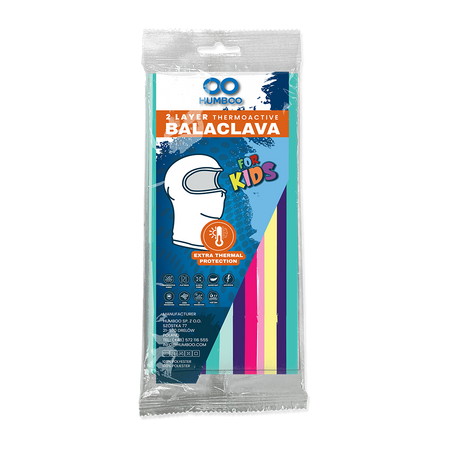 Snow 225 - children's thermoactive balaclava - Brush Lines (KIDS.21) - in a single polypack