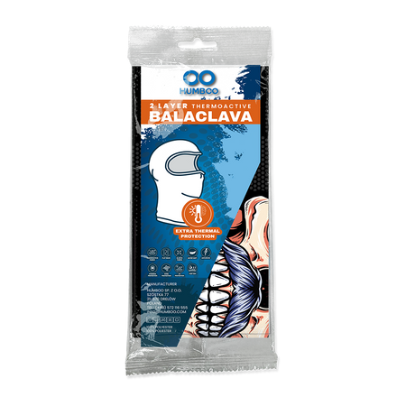 Snow 225 - thermoactive balaclava - Moustache (SNOW.104) - in a single polypack