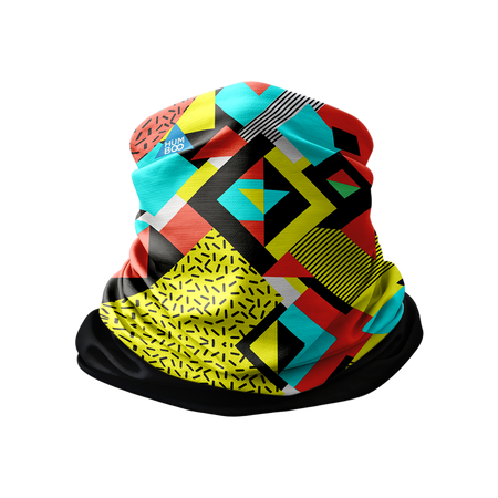 Multifunctional scarf with fleece - Abstract (SCF.03) - in a single polypack