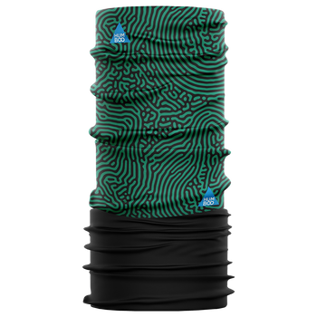 Multifunctional scarf with fleece - Green Fingerprints (SCF.19)