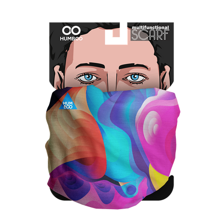 Multifunctional scarf - Colour Waves (SC.04)