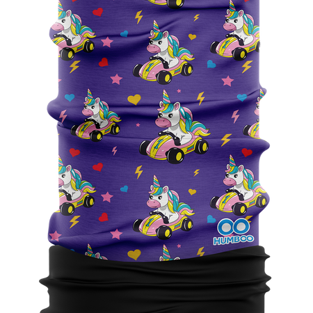 Children's multifunctional scarf with fleece - Karting Sweet (SKF.13)