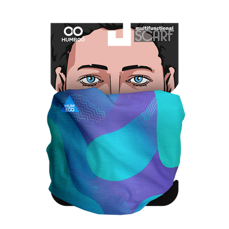 Multifunctional scarf - Blue Deep (SC.07)