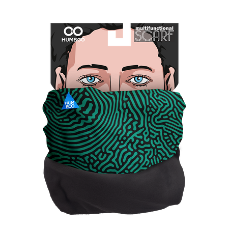 Komin wielofunkcyjny na szyję z polarem - Green Fingerprints (SCF.19)