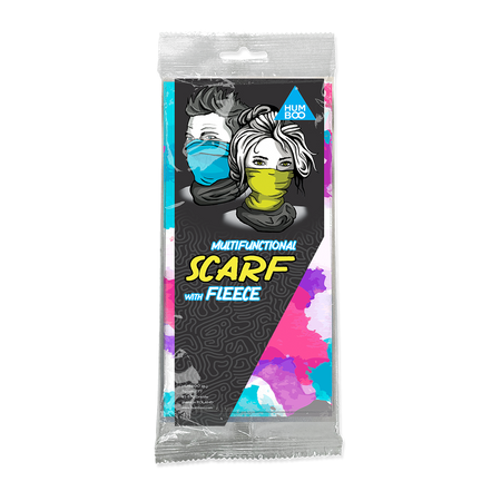 Multifunctional scarf with fleece - Aquarelle (SCF.05) - in a single polypack