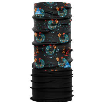 Children's multifunctional scarf with fleece - Chickens (SKF.06)