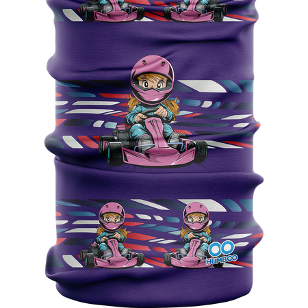 Children's multifunctional scarf - Karting Girl (SK.12) - in a collective package