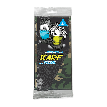 Multifunctional scarf with fleece - Woodlands (SCMF.04) - in a single polypack
