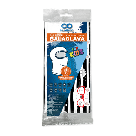 Snow 225 - children's thermoactive balaclava - Glasses (KIDS.04) - in a single polypack