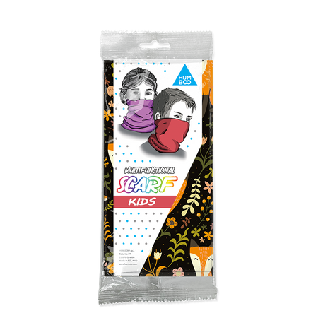 Children's multifunctional scarf - Foxes (SK.04) - in a single polypack