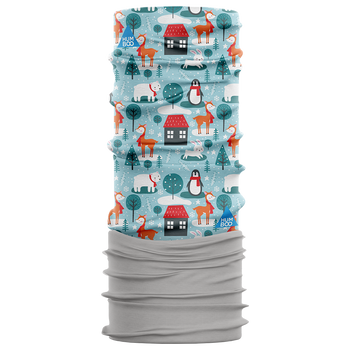 Children's multifunctional scarf with fleece - Winter Story (SKF.05)