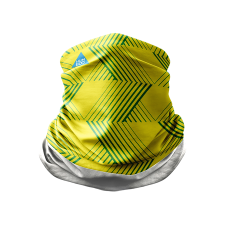 Komin wielofunkcyjny na szyję z polarem - Phanto Yellow (SCF.14)