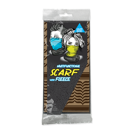 Multifunctional scarf with fleece - Kefia Coyote Brown (SCMF.30) - in a single polypack