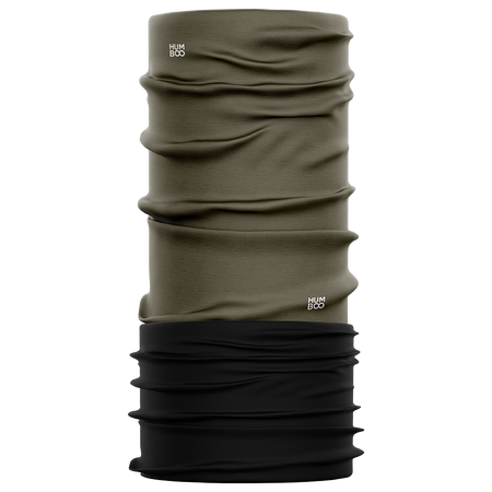 Komin wielofunkcyjny na szyję z polarem - Dark Khaki (SCMF.10)