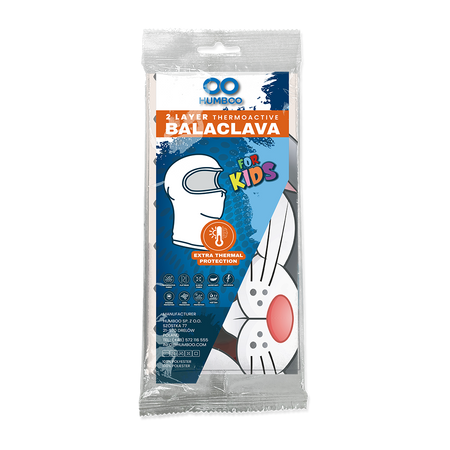 Snow 225 - children's thermoactive balaclava - Bunny (KIDS.01) - in a single polypack